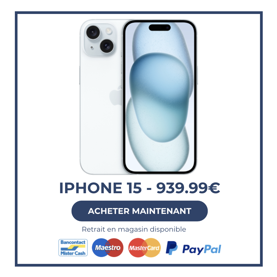 iPhone 15 Bruxelles promotion